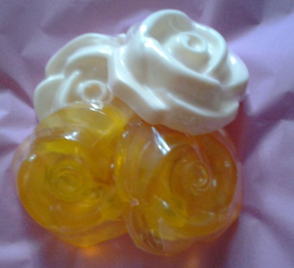 Sabonete Artesanal Glicerinado Rosa - Kit c/ 6 Sabonetes