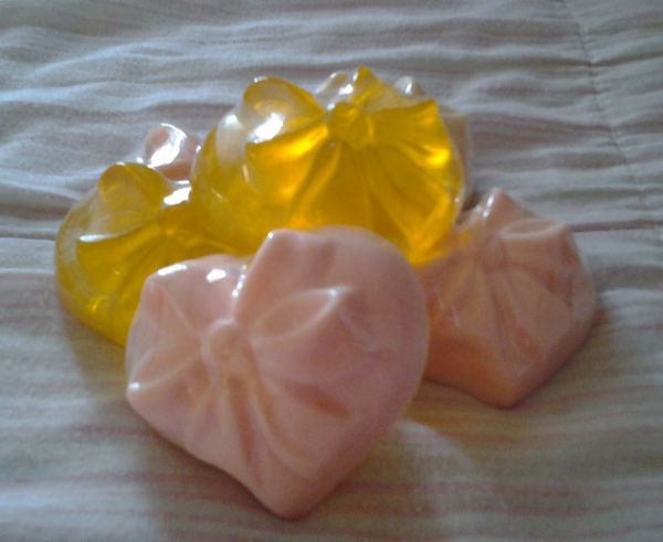 Sabonete Artesanal Glicerinado Coração - Kit c/ 6 Sabonetes