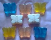 Sabonete Art. Glic. Mini Borboletas - Kit c/ 8 Sabonetes